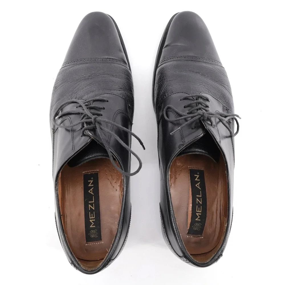 Mezlan Orbison Cap Toe Derby Black Mens 11.5 W